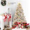 6 Ft Silver Tinsel Christmas Tree Artificial Hinged Tree Holiday Decoration